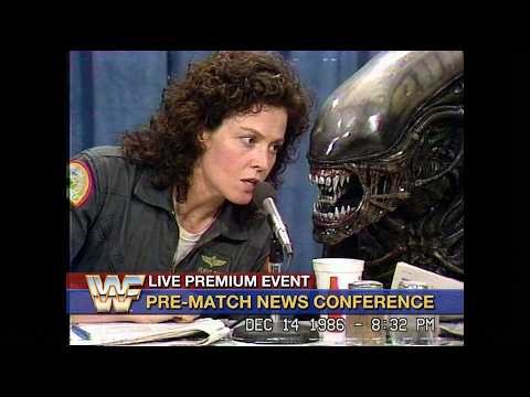'ALIENS Wrestling!' - 80's VHS #ai #fanmade #parody #mayhem