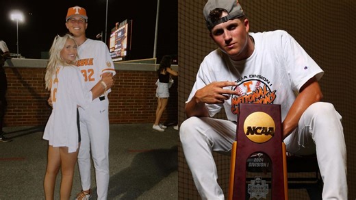 "She has a little bit of everything": Vols star Drew Beam talks about his GF Halle Hutchins' relationship with Texas A&M baseball