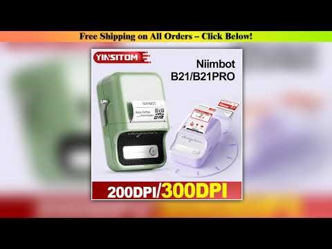 Niimbot B21 B21PRO Mini Adhesive Label Printer Wireless Portable Thermal inkless Maker Photo