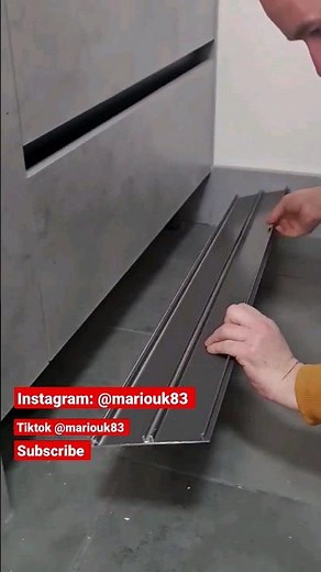 how to fit metal plinth #bespoke #fitting #customedesign #kitchen #customedesign