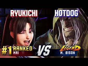 SF6 ▰ RYUKICHI (#1 Ranked Mai) vs HOTDOG (M.Bison) ▰ High Level Gameplay