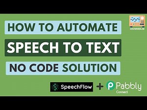 Speech To Text Automation Tutorial - No Code [Pabbly Connect]