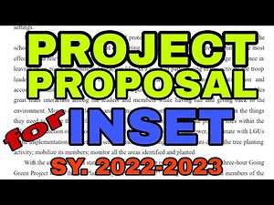 Project Proposal for INSET