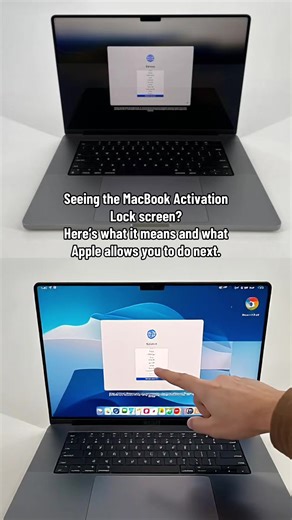 Seeing the MacBook Activation Lock screen? Here’s what it means and what Apple allows you to do next. #machelp #macbookhelp #techsupport #techtips #foryou