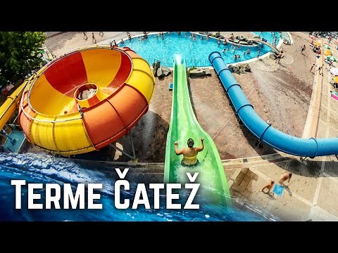 Terme Čatež Resort in Slovenia | Waterslides at Both Water Parks POV