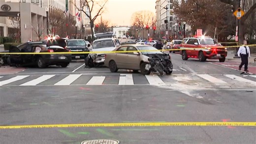 Pedestrian killed in chain-reaction crash blocks from White House