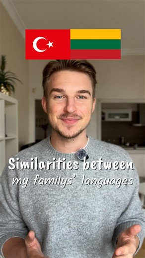 Tadas🇱🇹🇱🇻🇪🇪 Traveling & Sharing the Baltics on Instagram: "Is there anything similar between my family’s language?🇹🇷🇱🇹 #lietuva #türkiye #baltics #languages #vilnius"