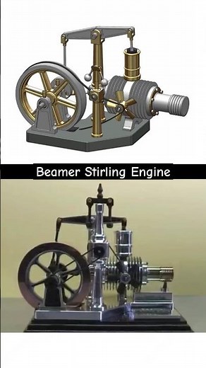 Beamer Stirling Engine • 3D Animation Expression