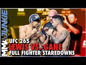 UFC 265 full fight card faceoffs