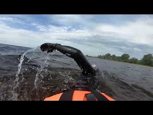 Open water swimming with a gopro/towfloat