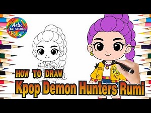 How to Draw Kpop Demon Hunters Rumi | Easy Step-by-Step Drawing for All Ages