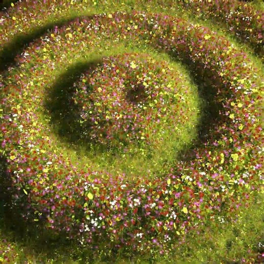 Abstract grass field animation using Mograph in Cinema 4D.
