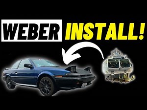How to Install A Weber Carb on an Ae92 Toyota Corolla SR5 4AF | In Depth Walkthrough! 32/36 Weber