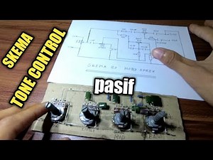 Skema tone control pasif simple bass midle treble