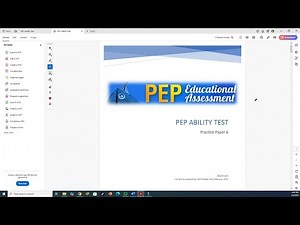 Pep Ability Test 2025 Assessment 1