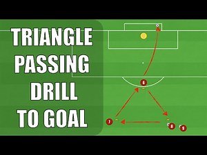 Triangle Passing Drill To Goal | Football/Soccer