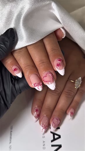 T | Michigan Nail Tech on Instagram: "She trusted me after this set… and let me do that 😮‍💨💅 Transformations > everything. Red Gel by @pla_nails White Gel from @mjnailcessity Using Onail AI Lamp to cure @onail_official (use code Thuan100 for $100 off for AI Lamp and Drill) #tnailguy #michigannails #detroitnails"