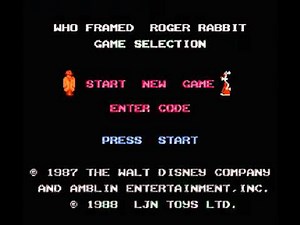 Who Framed Roger Rabbit (NES) Music - Game Over