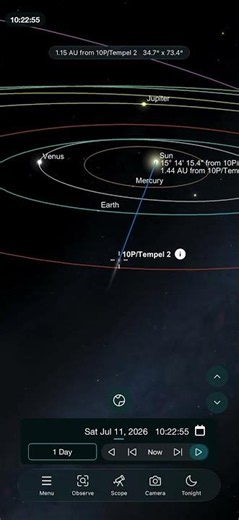 Catch Comet 10P/Tempel 2 Racing Away From Earth | SkySafari 8 Pro is the Ultimate Astronomy App