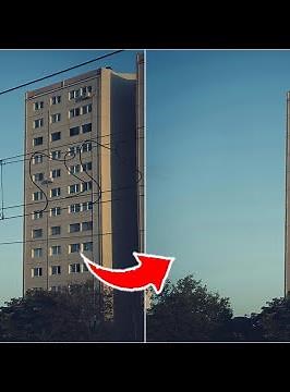 Quickest Way To Remove IMPOSSIBLE Power Lines - Photoshop Tutorial