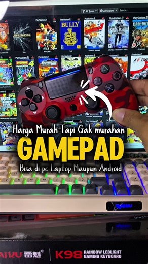 Joystik atau gamepad ps4 dengan barga yang murah tapi fiturnya gak murahan #joystick #gamepad #ds4
