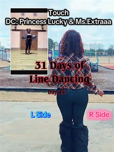 Day 14 of 31 Days of Line Dancing 💃🏾. Have you learned this beginner friendly trending line dance ? Touch Line Dance DC : @Princess Luckyy 🎀🐸⭐️ & @Ms.EXTRAAA🤍✨✨✨ 📌Just a Reminder I've started adding Slow Speed to the end of my videos so you can practice more and learn the dance moves faster. Save and learn for later. #duet #trendingdance #linedancersoftiktok #backview #touch