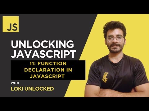 Function Declaration in JavaScript (2025) | Unlocking JavaScript #11