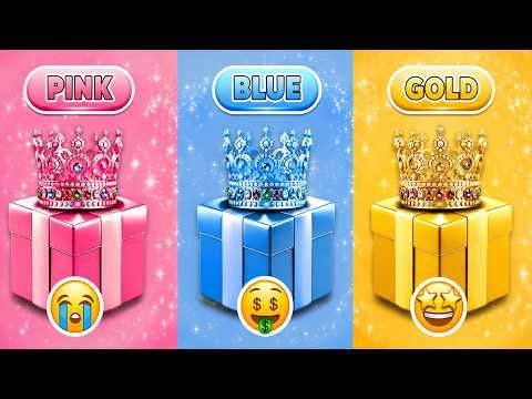 Choose Your Gift...! Blue, Pink or Gold 💗💜💙 How Lucky Are You? 😱