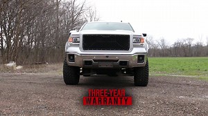 288K views · 3.9K reactions | With a unique, laser-cut mesh pattern surrounded by stylish, stainless steel rivets, this grill gives your truck a more menacing look that’s sure to draw attention. Mesh grille is available with or without an LED light bar. | Rough Country | Facebook