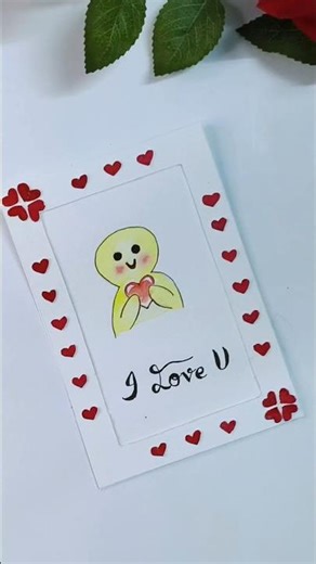 Diy card making 😍 #ytshorts #shortsfeed #craft #cards #theartunlocked #artandcraft
