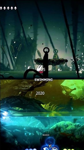 Swimming Ori or Hollow Knight Silksong #shorts #hollowknight