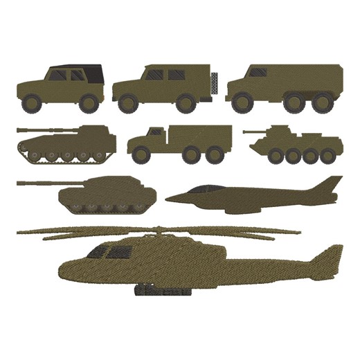Military Vehicles Embroidery Design, Army Truck Tank Machine Embroidery File, 9 Design, 7 Size, Instant Download - Etsy
