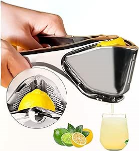lemon squeezer, stainless steel lemon squeezer, lemon juicer, handheld Juice Squeezer,Easy to Clean Manual Juicer