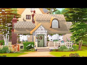CUTE TINY COTTAGE 🌸 | The Sims 4: Cottage Living Speed Build