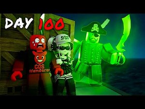 I Survived 100 Days at Sea | Roblox