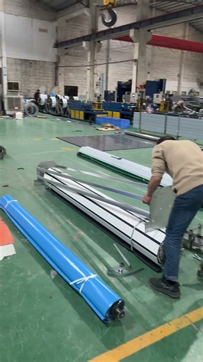 PVC rapid rolling shutter door source factory, complete production, standardized manufacturing