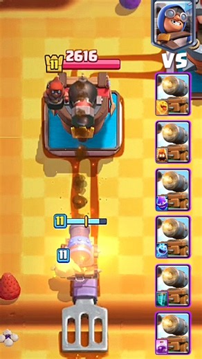 Cannoneer vs Cannon Cart Combo 🔥#clashroyale #supercell #gaming #shorts #youtube