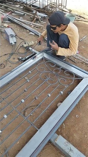 how to make a classic iron door pattern