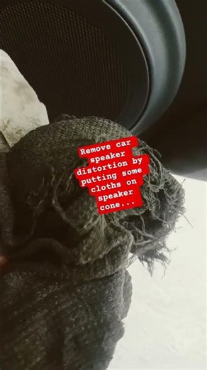 Car speaker distortion. ..