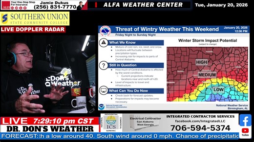 SUPPORT Dr. Don’s Weather: Weather Store: https://dr-dons-weather-page-shop.fourthwall.com/ Tip Dr. Don: https://bit.ly/LiveTip Web Site Donate: https://drdonwx.com/donate/ PayPal: https://www.paypal.me/drdonwx Cash App: https://cash.app/$donstrength Venmo: https://account.venmo.com/u/Don-Strength-1 Facebook Stars - fb.com/stars YouTube - https://www.youtube.com/c/DrDonsWeatherPage Twitter - https://twitter.com/dstren1040 | Dr.Don's Weather Page