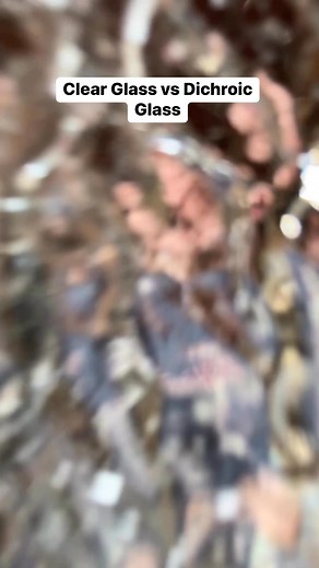 13 reactions | The difference between clear glass and dichroic glass | JBArts | Facebook