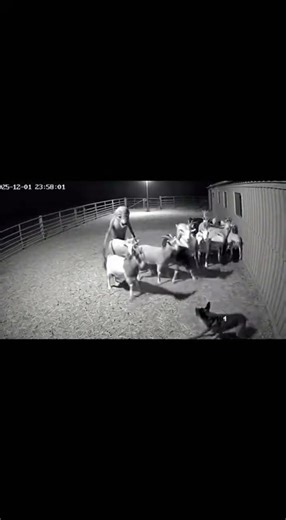 “Midnight Goat Farm Attack Caught on CCTV – Terrifying Creature AI Footage!”