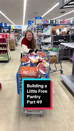 Restocking Our Little Free Pantry in Rural Vermont