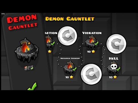Прохождение Demon Gauntlet | Geometry dash.