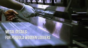 Introducing our new metal louvers, the perfect addition to your pergola! Laser-cut with precision and bent to perfection, these metal pieces seamlessly connect to the wooden structure, creating a stunning top for your outdoor space. Our wooden parts are meticulously impregnated and colored, meeting the "EN 71-3 Safety for Toys" standard for your peace of mind. Enhance your pergola with our high-quality metal louvers and enjoy the perfect blend of style and durability. | IDEA