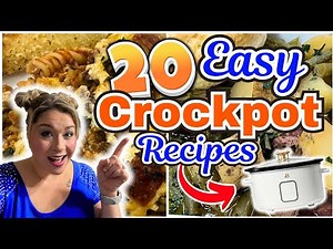 20 ⭐BEST⭐CROCKPOT Recipes YOOU FAMILY will LOVE! | QUICK & EASY SLOW COOKER MEALS