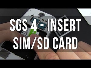 How to insert/remove the SIM card and micro SD card on the Samsung Galaxy S4