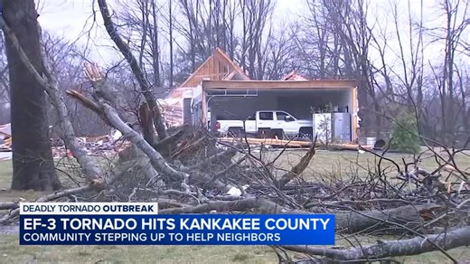 Kankakee Co. cleans up damage left by EF-3 tornado; several injured