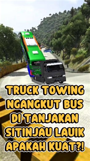 Truck Towing Nowing Bus |Bussid‼️ #bussid #trucksimulator #shortsfunny