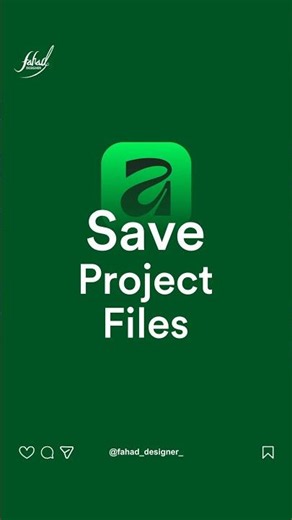 Save Project Files in Affinity studio #fahadstudio #graphicdesigner #affinity #shorttutorials